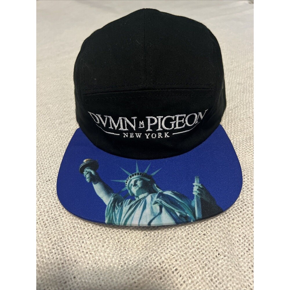 Dvmn Pigeon New York Adjustable Cap/Hat Blue And Black